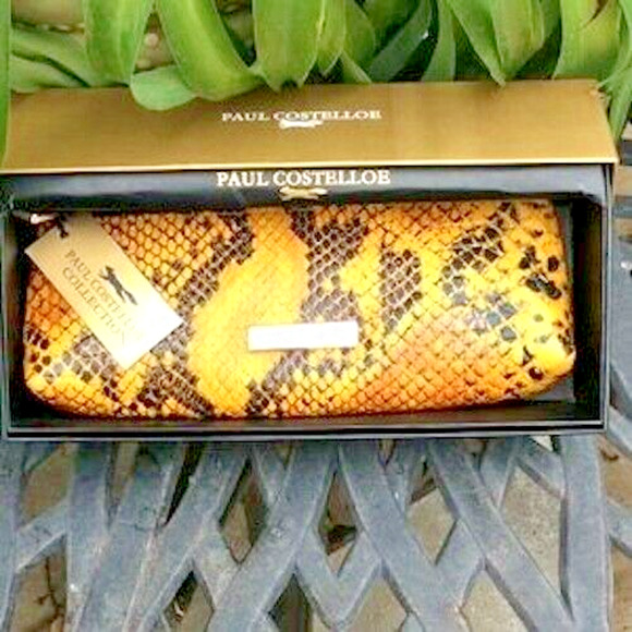 PAUL COSTELLOE Ladies SNAKE SKIN PURSE NWT - Picture 4 of 8